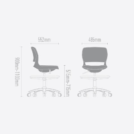 เก้าอี้บาร์ DF PROCHAIR รุ่น ACE Bar สีแดง_4